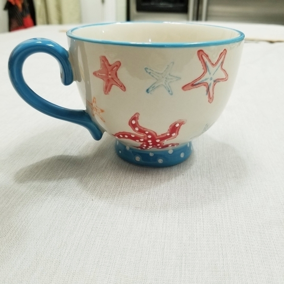 Grace's Teaware 3D Starfish Tea Cup Mug Polka‎ Dots Mermaidcore Ocean Sealife - Picture 9 of 12